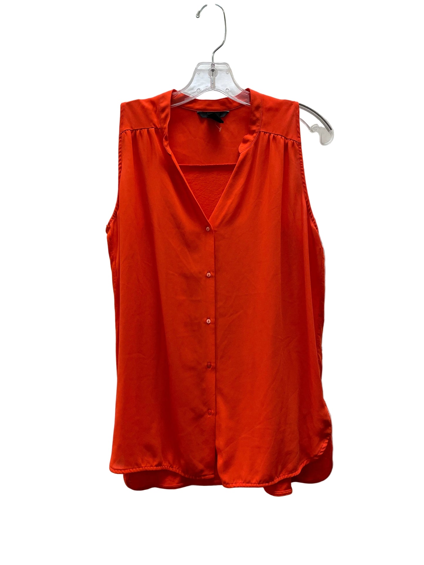 Top Sleeveless By H&M In Orange, Size:S