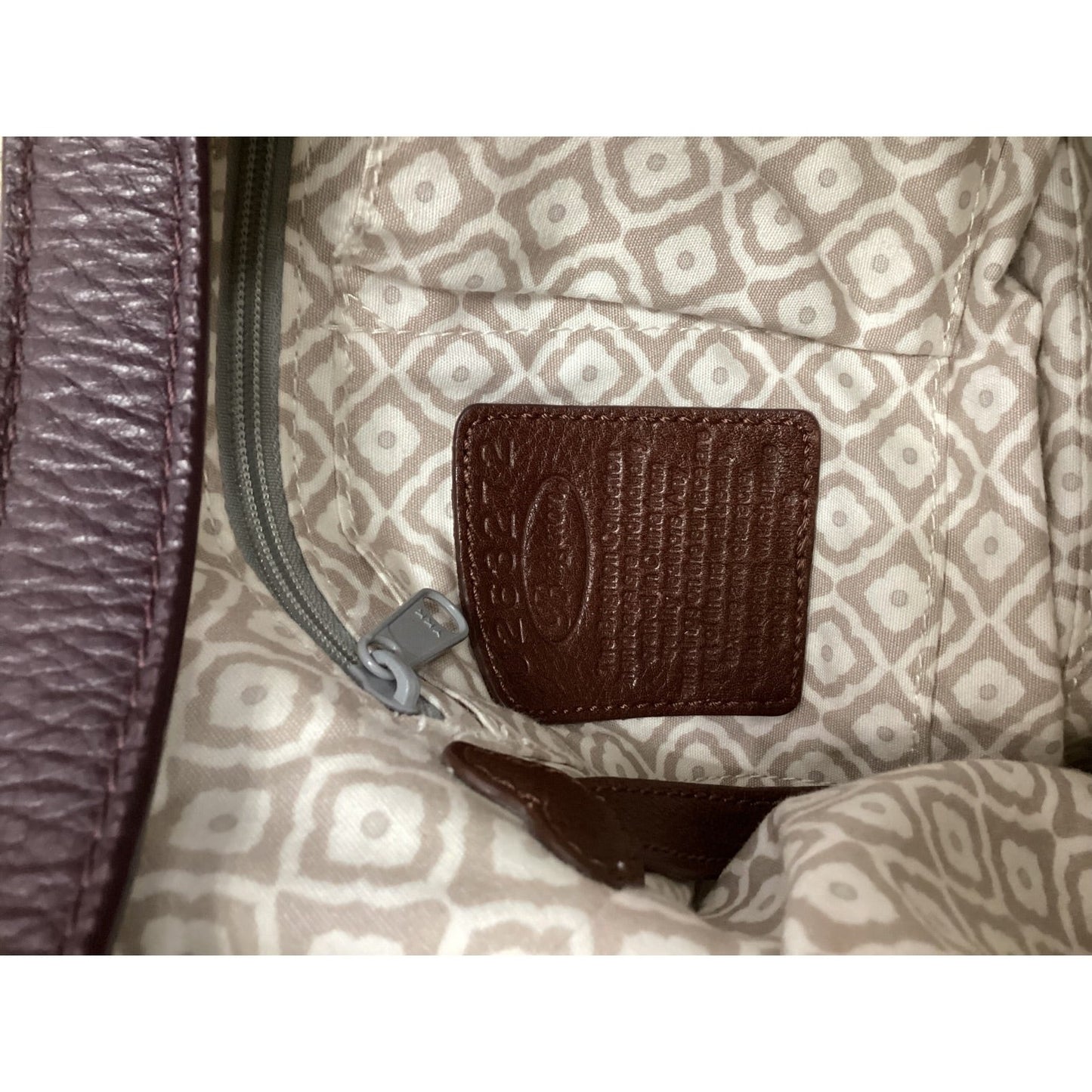 Handbag Leather By Brighton In Purple, Size:Large