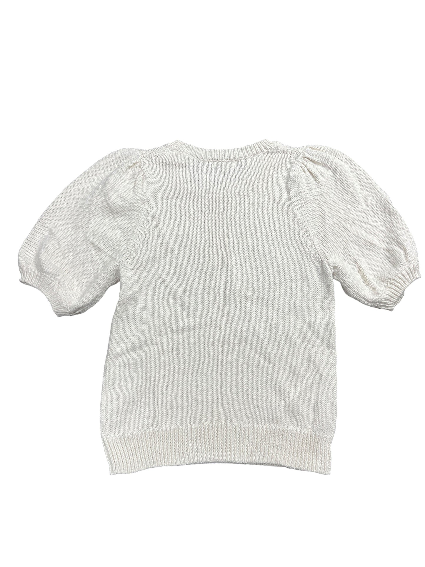 Sweater Ss By 525 In Cream, Size:M
