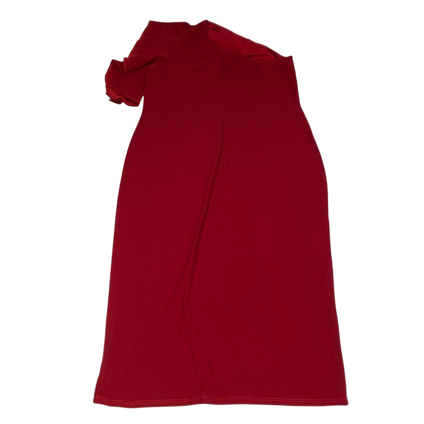 Dress Casual Midi By Fashion Nova In Red, Size:2X