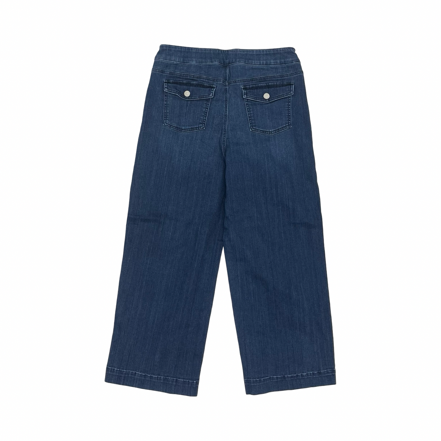 Jeans Cropped By Chicos In Blue Denim, Size:10