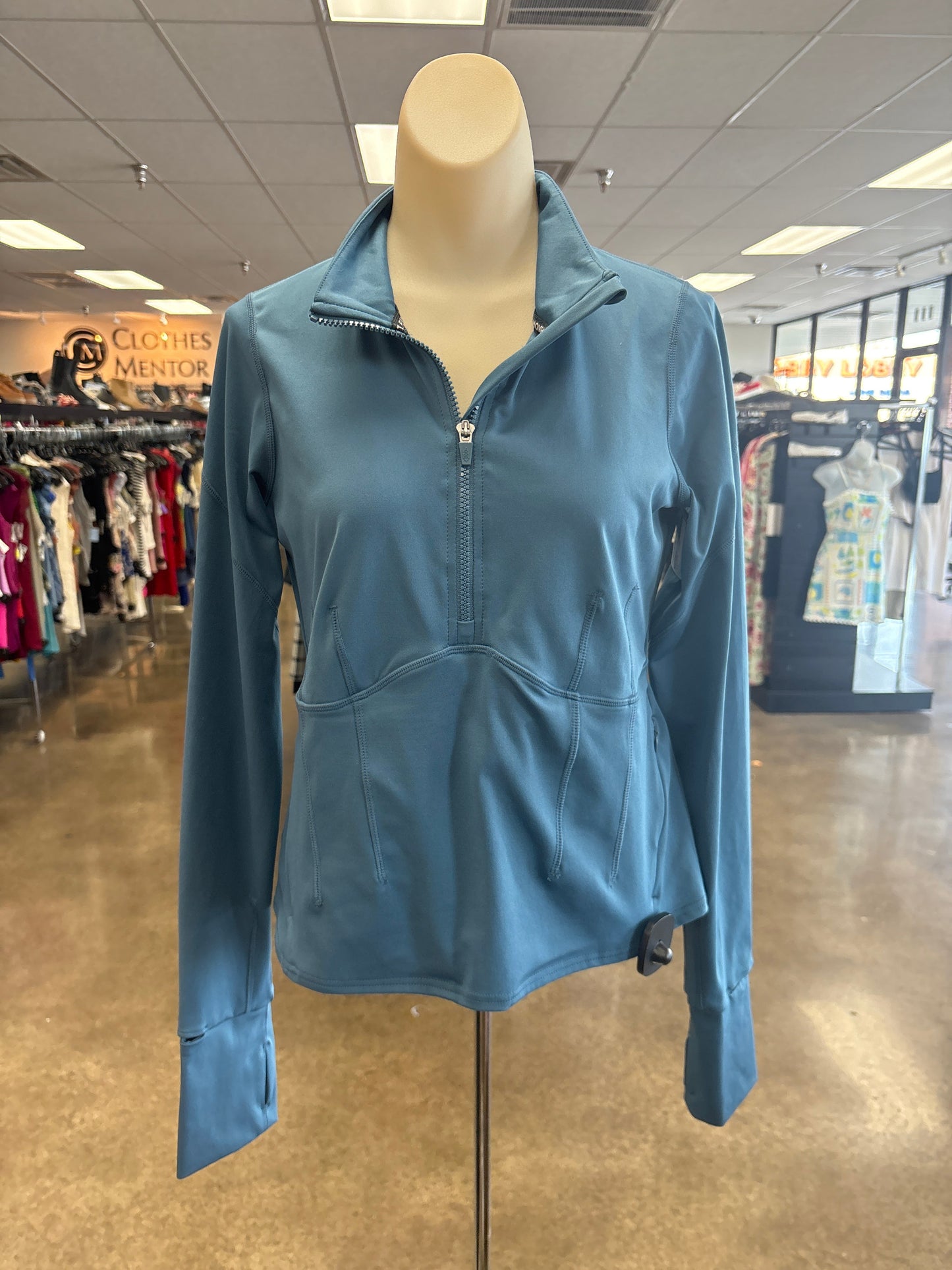 Athletic Jacket By Free People In Teal, Size:L