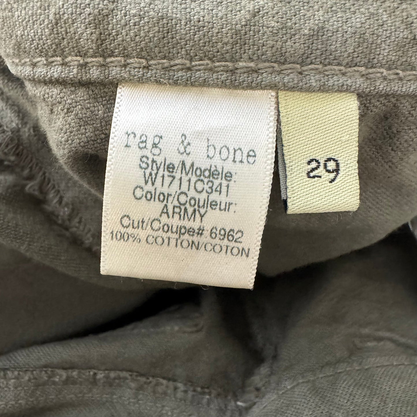 Pants Cargo & Utility By Rag And Bone In Green, Size: 8/29