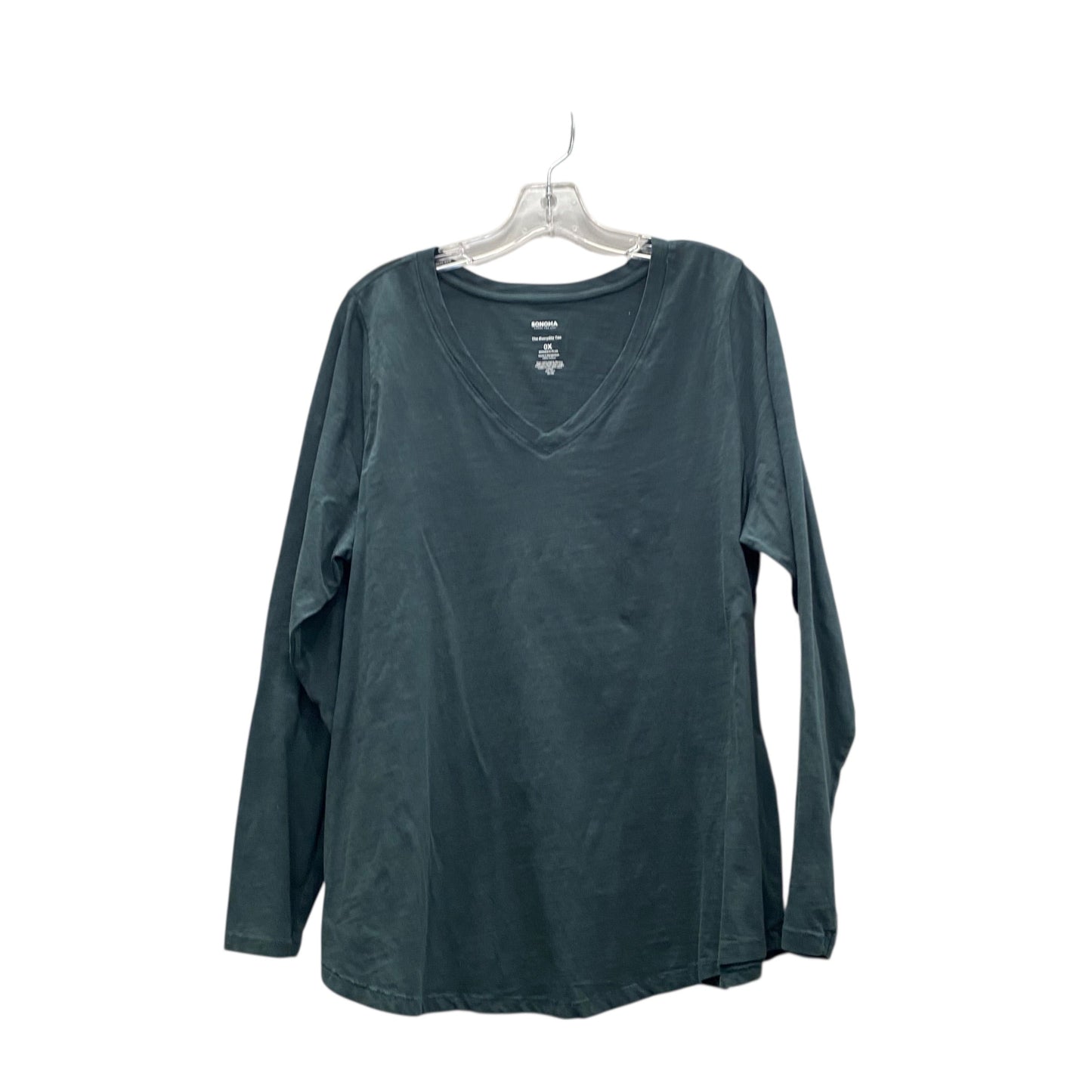 Top Ls Basic By Sonoma In Green, Size:Xl