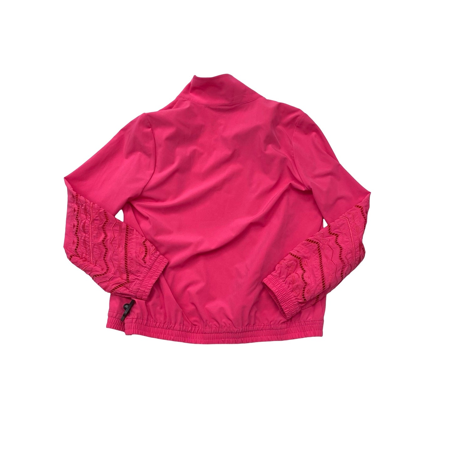 Athletic Jacket By Chicos In Pink, Size:8