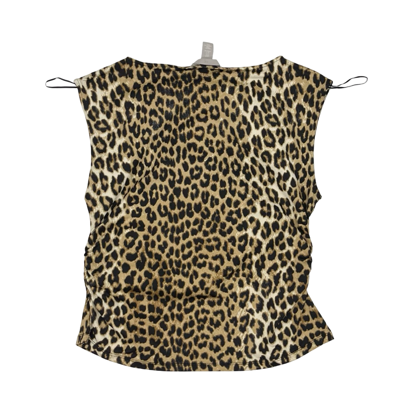 Blouse Ss By H&M In Leopard Print, Size:Xl