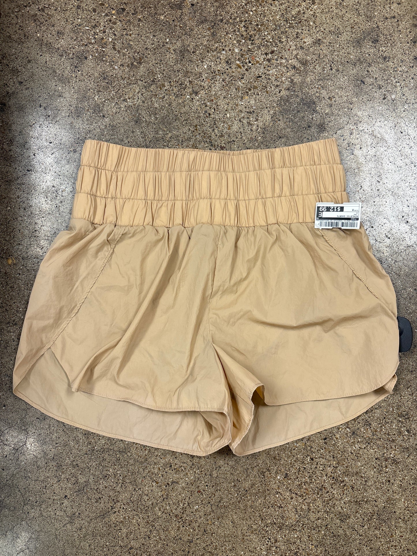 Athletic Shorts By Tcec In Tan, Size:M
