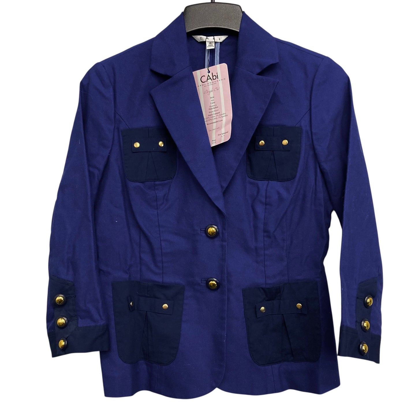 Blazer By Cabi In Blue, Size:S