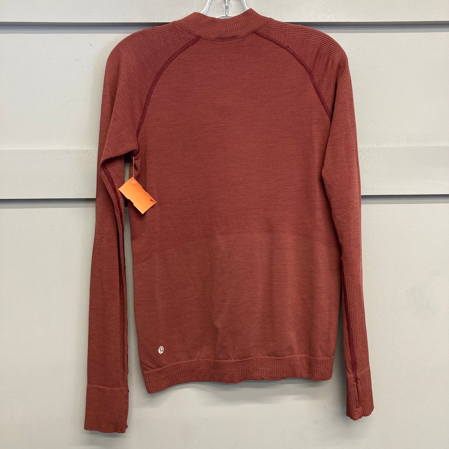 Athletic Top Ls Crewneck By Lululemon In Brown, Size:L