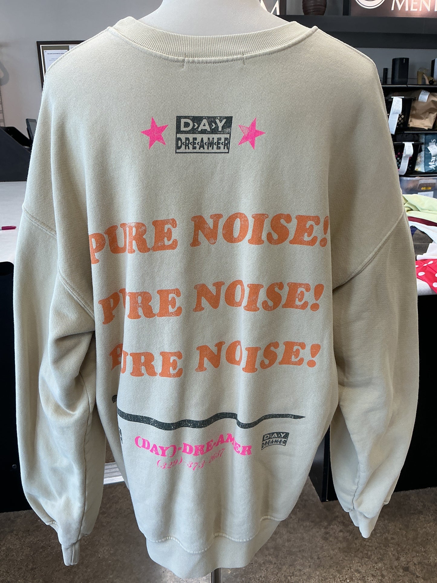 Sweatshirt Crewneck By Daydreamer In Tan, Size:S
