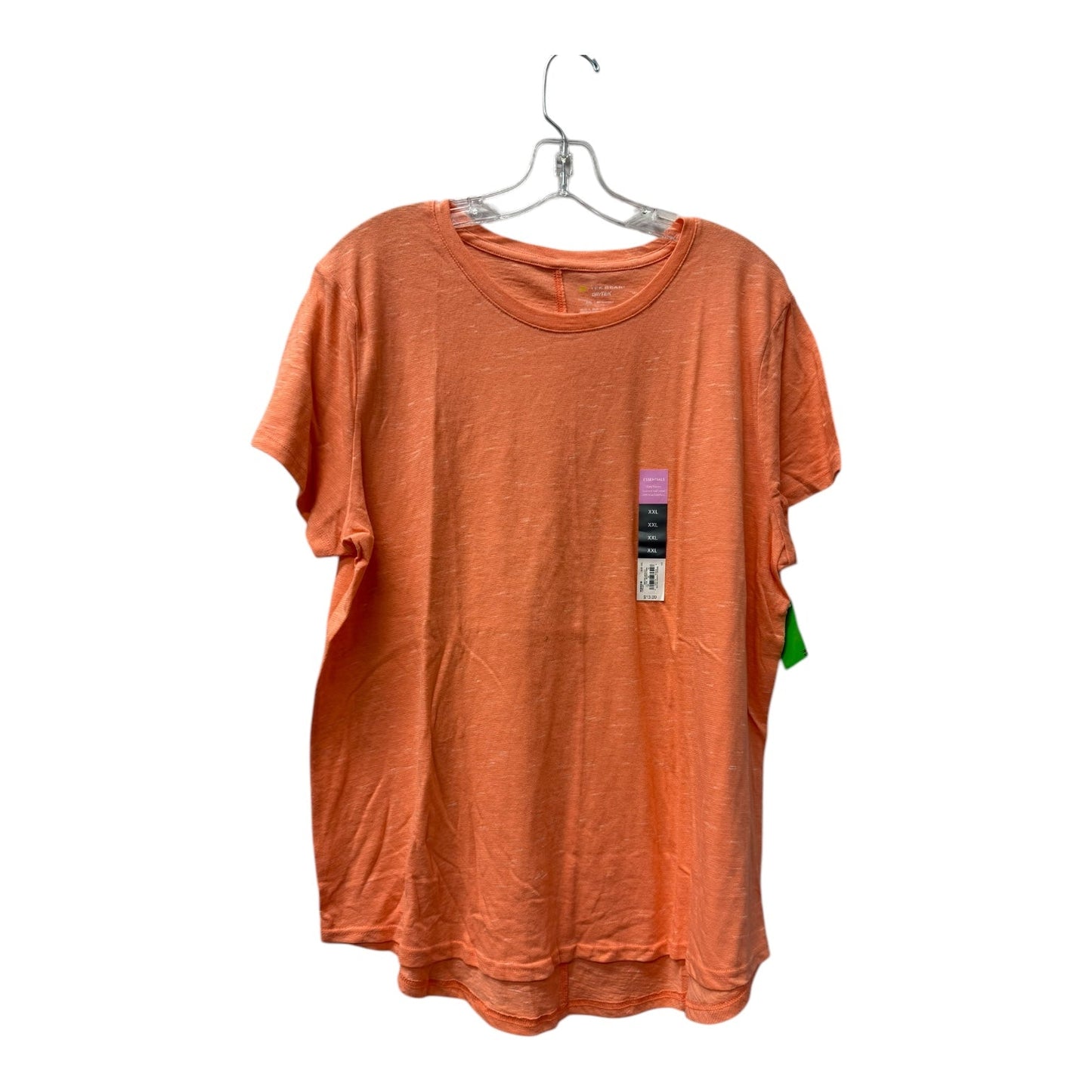 Athletic Top Ss By Tek Gear In Orange, Size:2X
