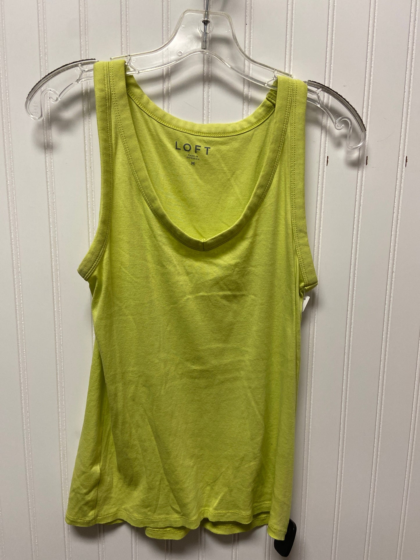 Tank Top By Loft In Chartreuse, Size:M