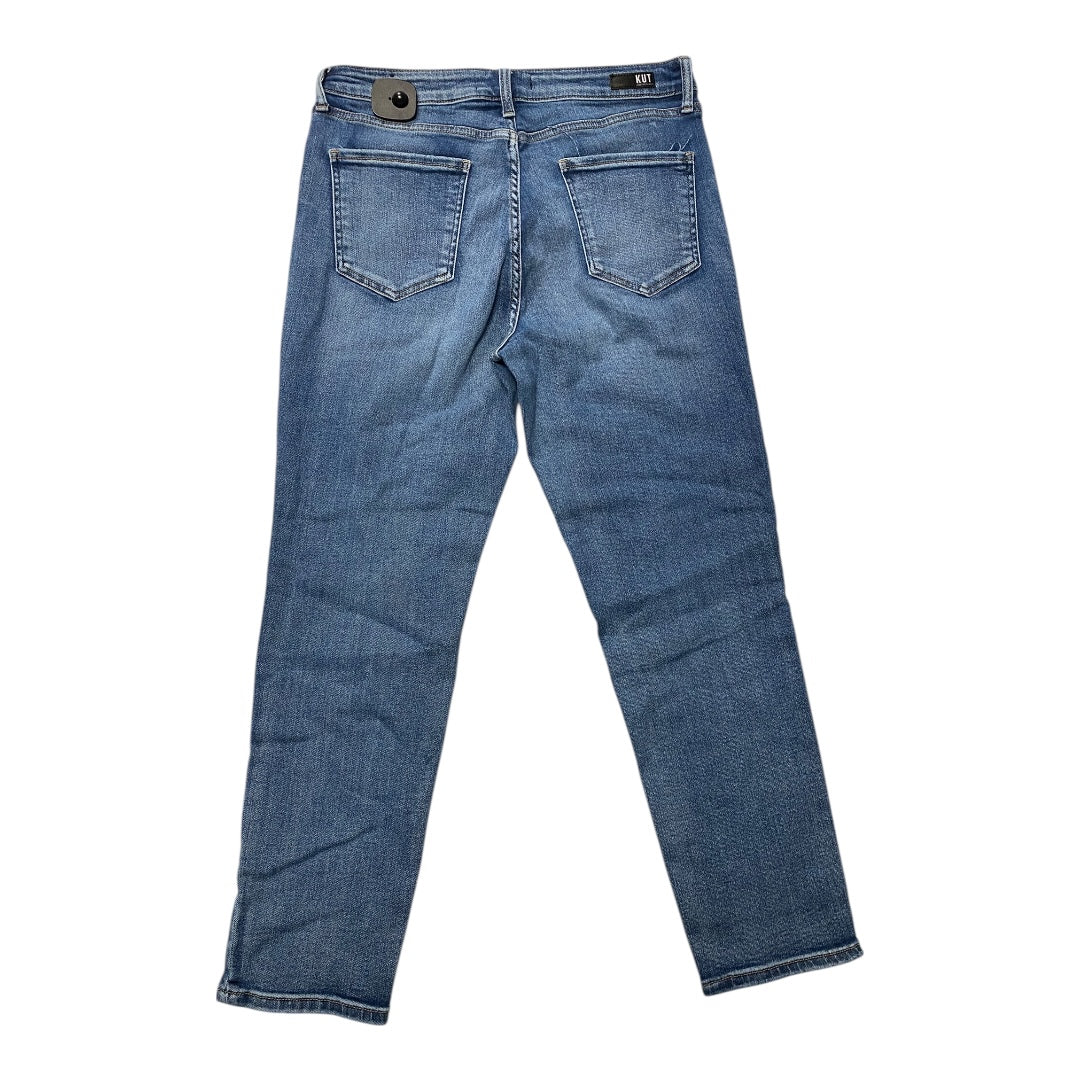 Jeans Straight By Kut In Blue Denim, Size:10L