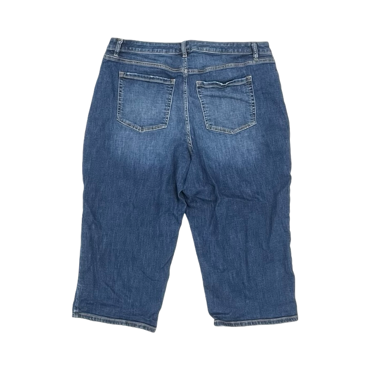 Jeans Cropped By Lane Bryant In Blue Denim, Size:22