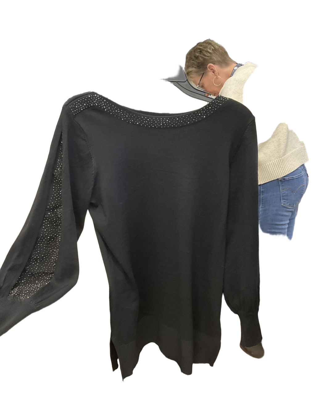 Top Long Sleeve By Cable And Gauge Size: L