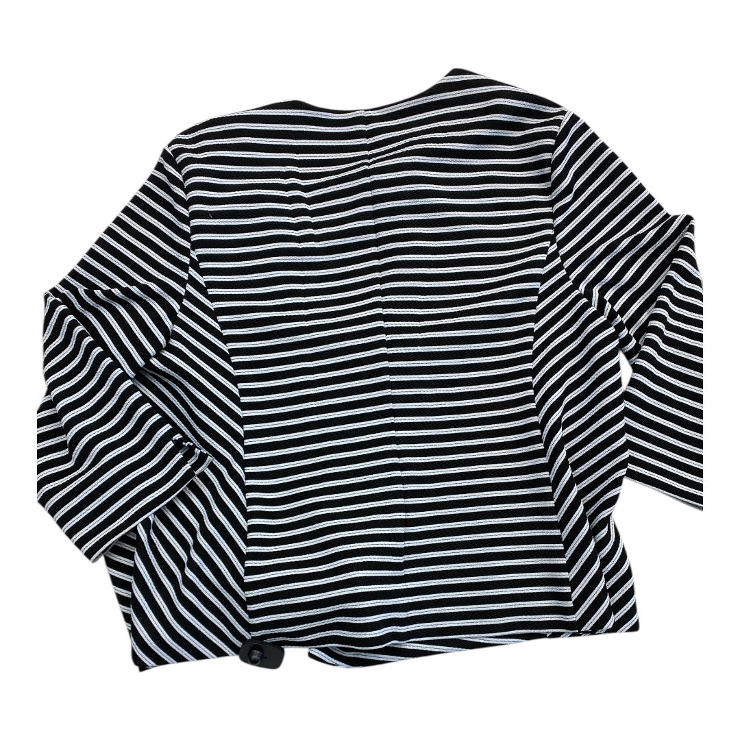 Blazer By Roz And Ali In Black & White, Size:3X