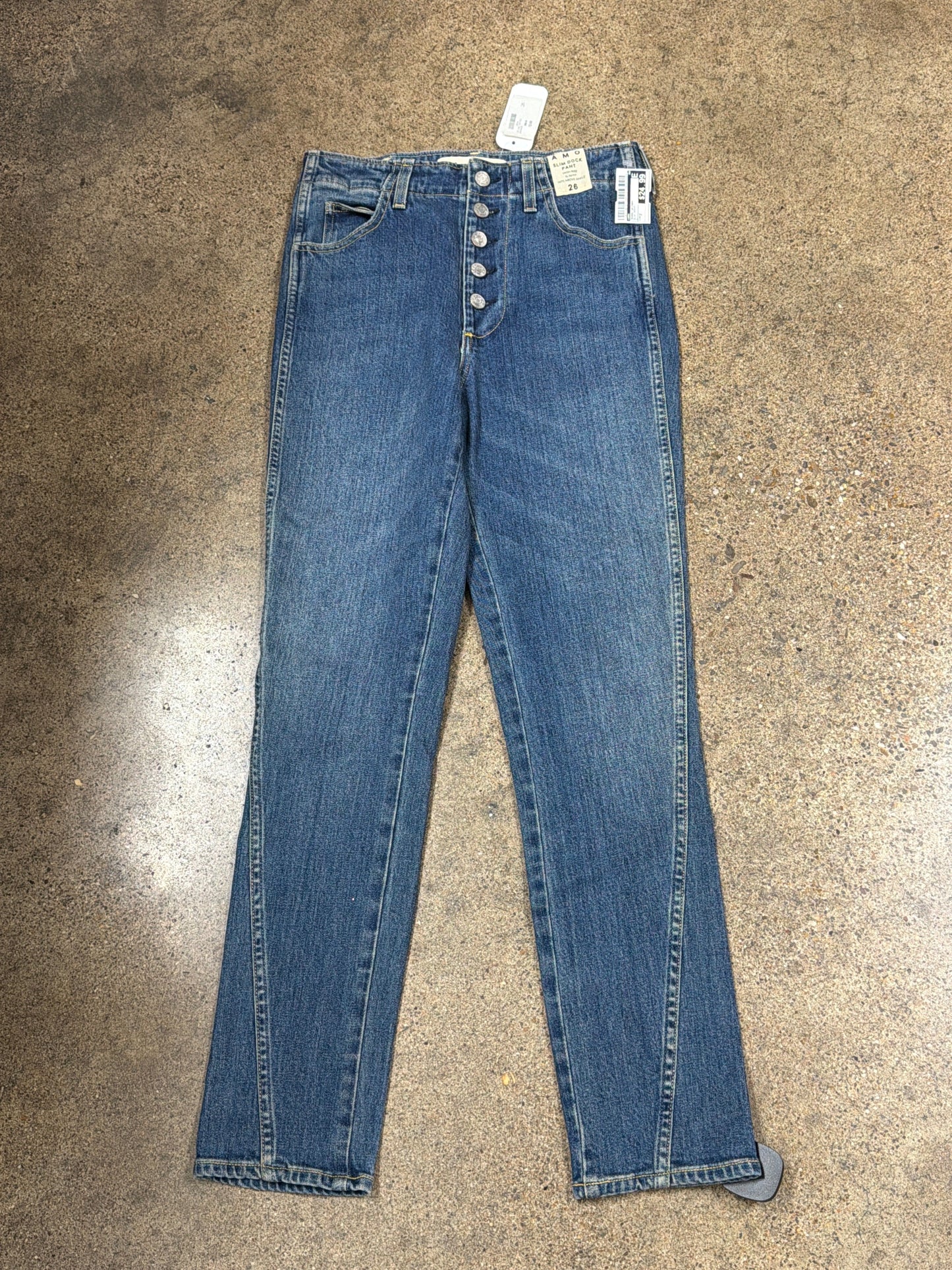 Jeans Skinny By Amo In Blue Denim, Size:2