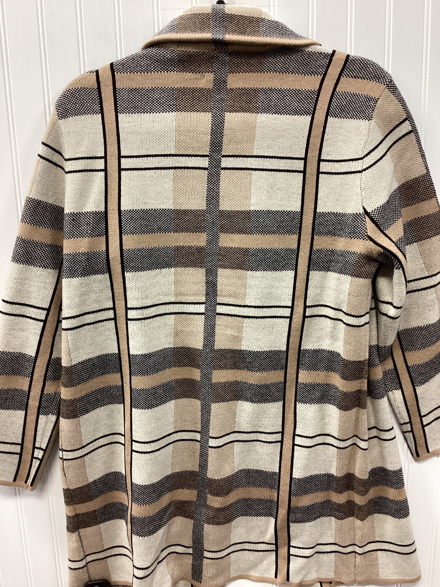 Sweater Cardigan By Anne Klein In Cream, Size:M