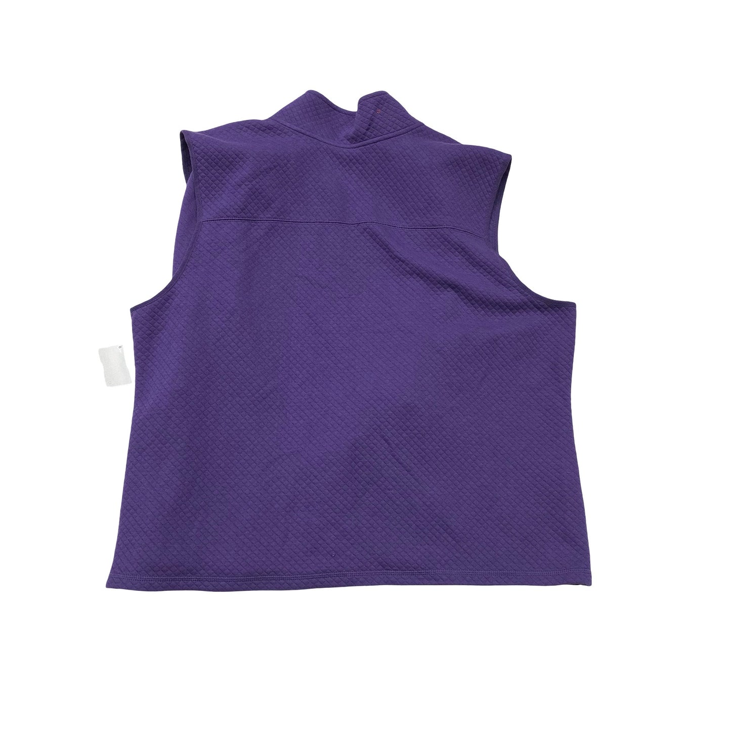 Vest Puffer & Quilted By Karen Scott In Purple, Size:2X