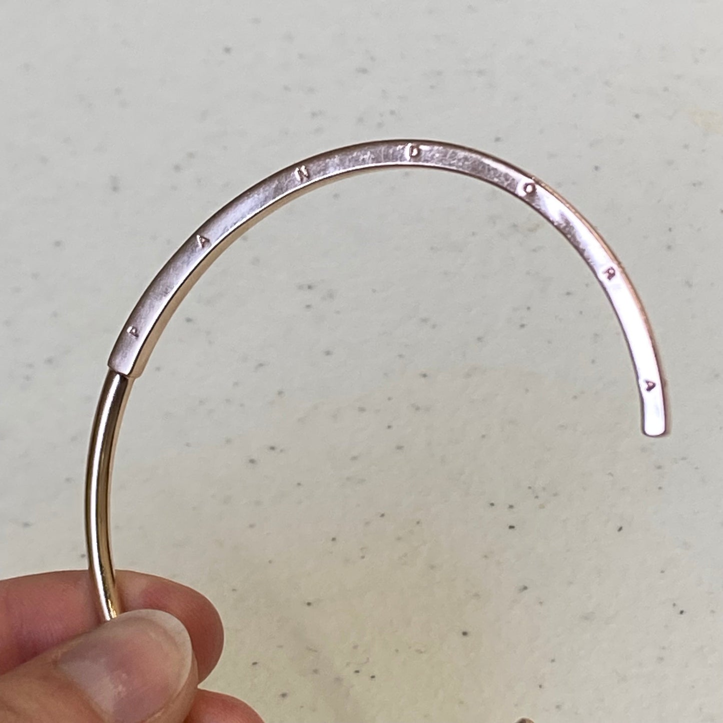 Bracelet Cuff By Pandora In Rose Gold