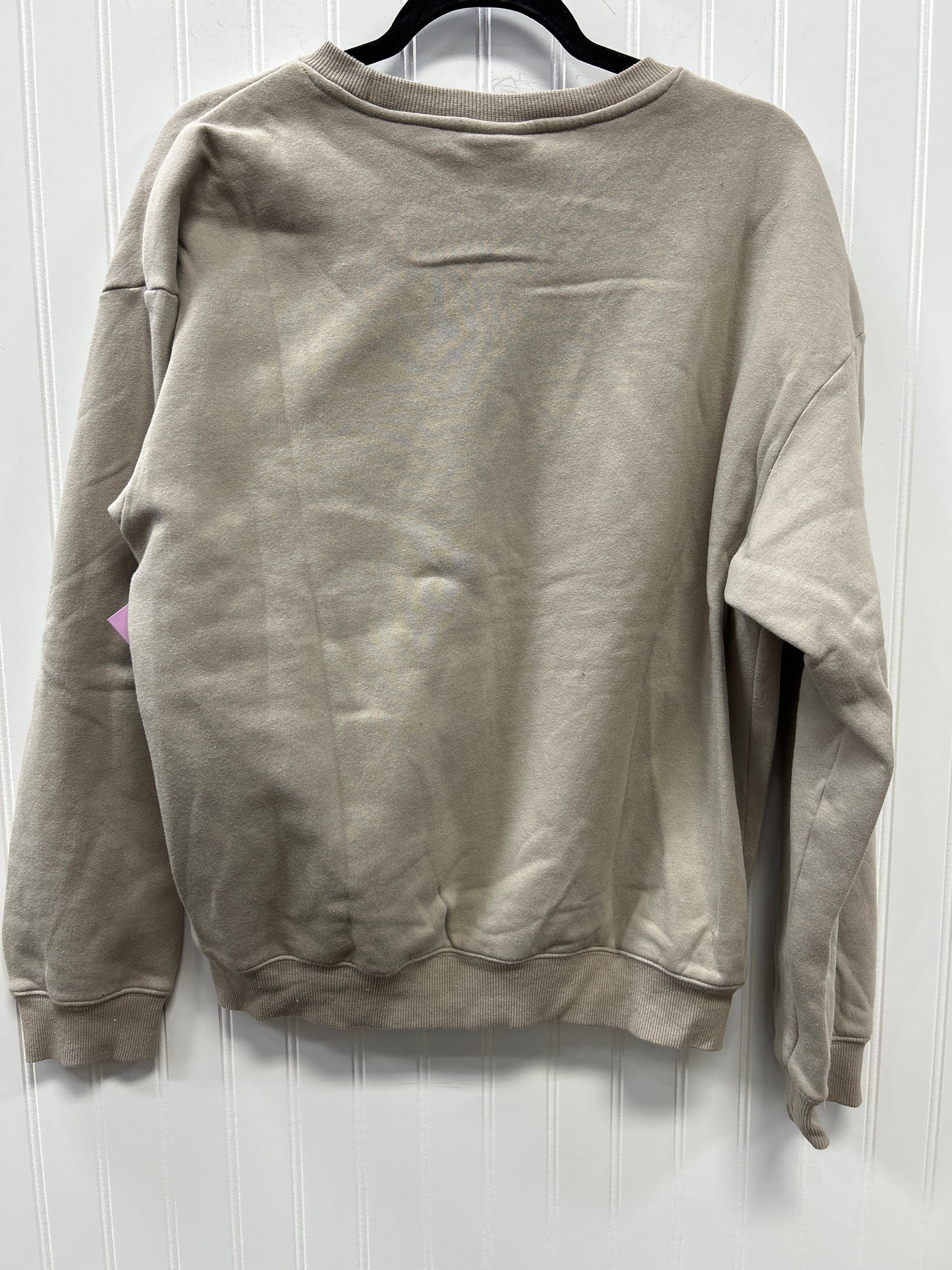 Sweatshirt Crewneck By H&M In Tan, Size:M