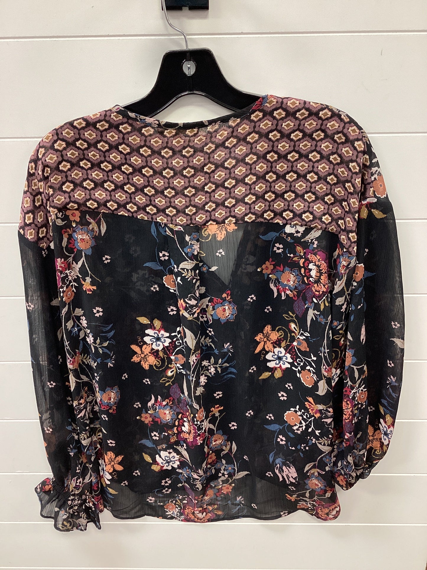 Blouse Ls By Mystree In Multi, Size:M