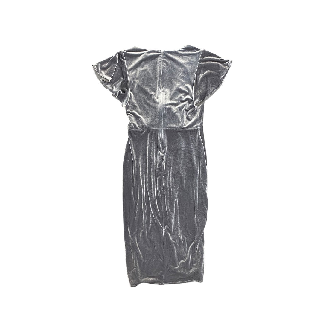 Dress Party Midi By Lauren By Ralph Lauren In Grey, Size:10