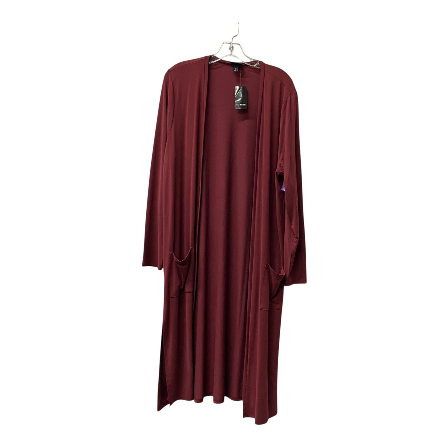 Cardigan By Torrid In Maroon, Size:L