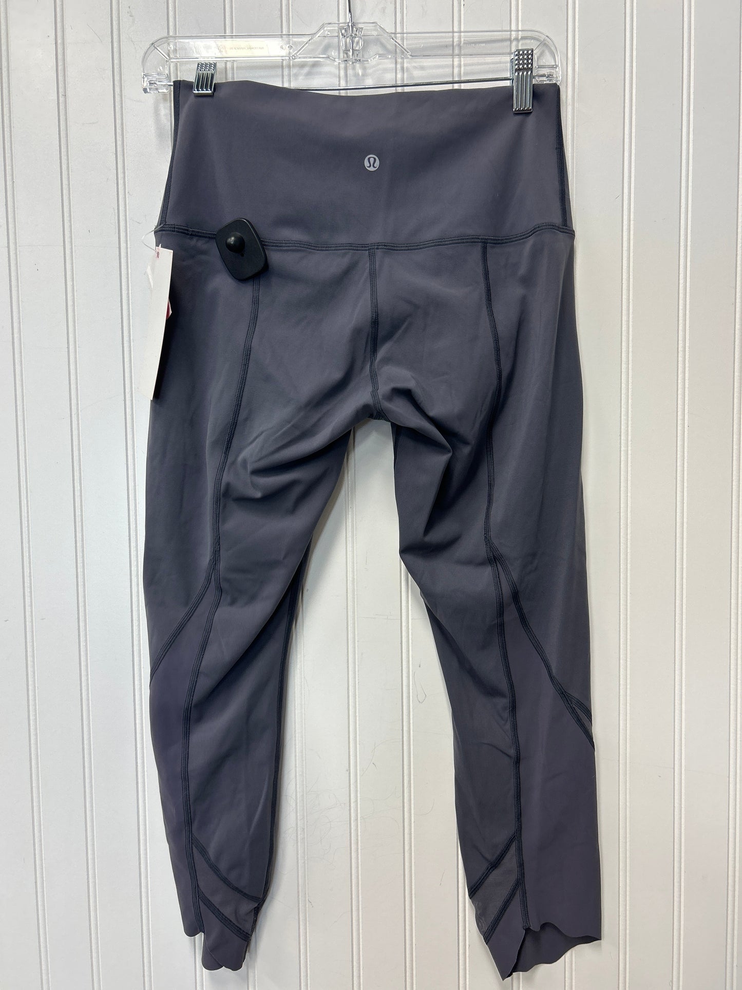 Athletic Leggings Capris By Lululemon In Grey, Size:6