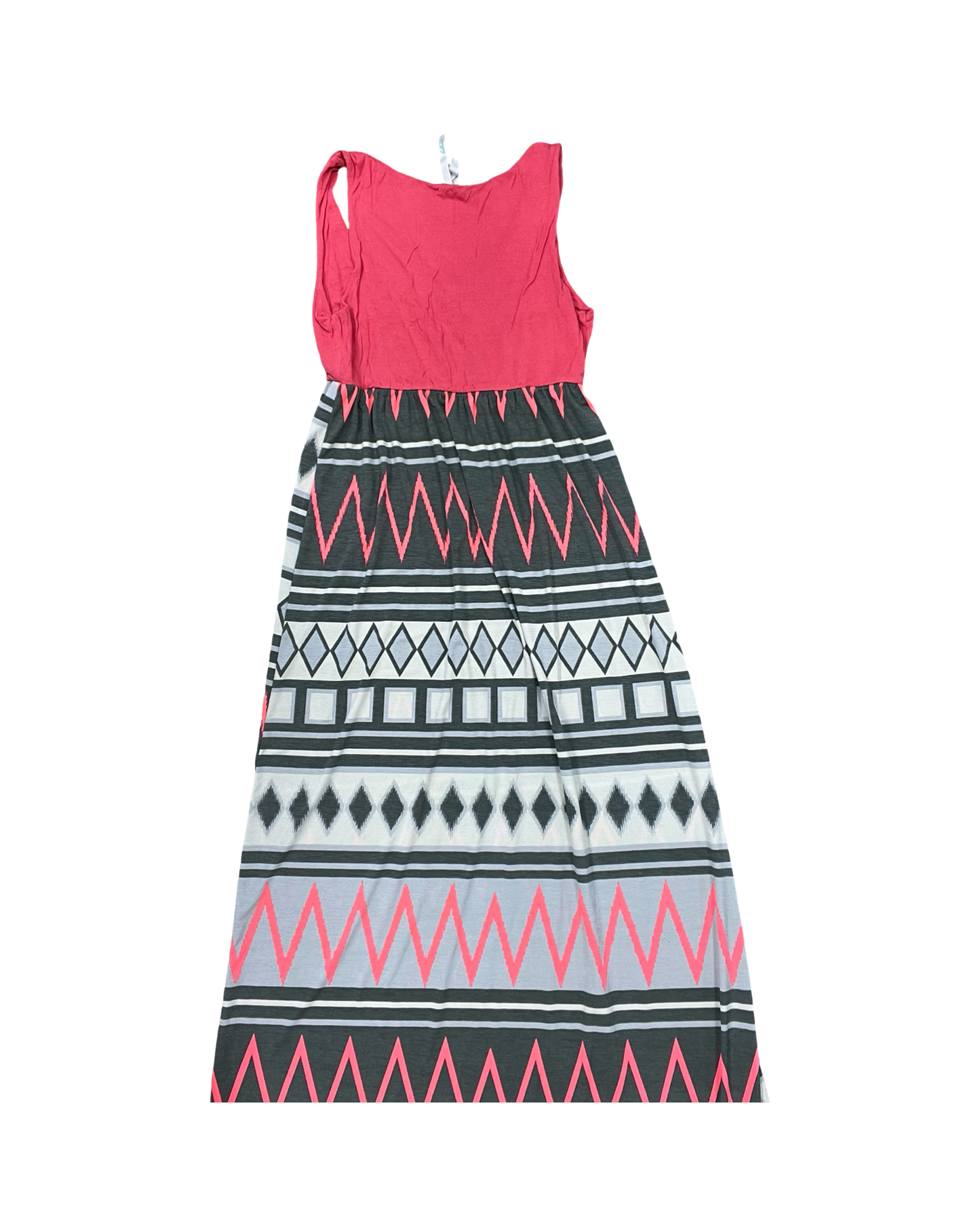 Dress Casual Maxi By Bellamie In Grey & Pink, Size:M