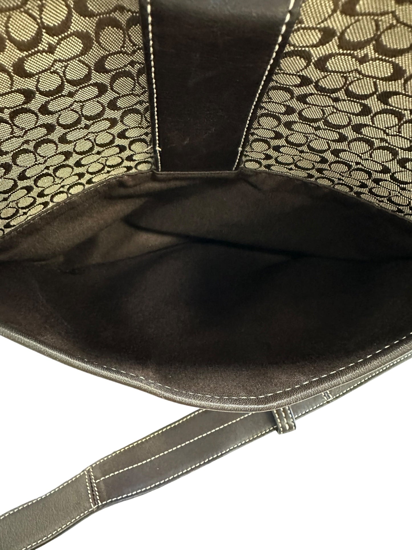 Crossbody Designer By Coach In Black & Brown, Size:Medium