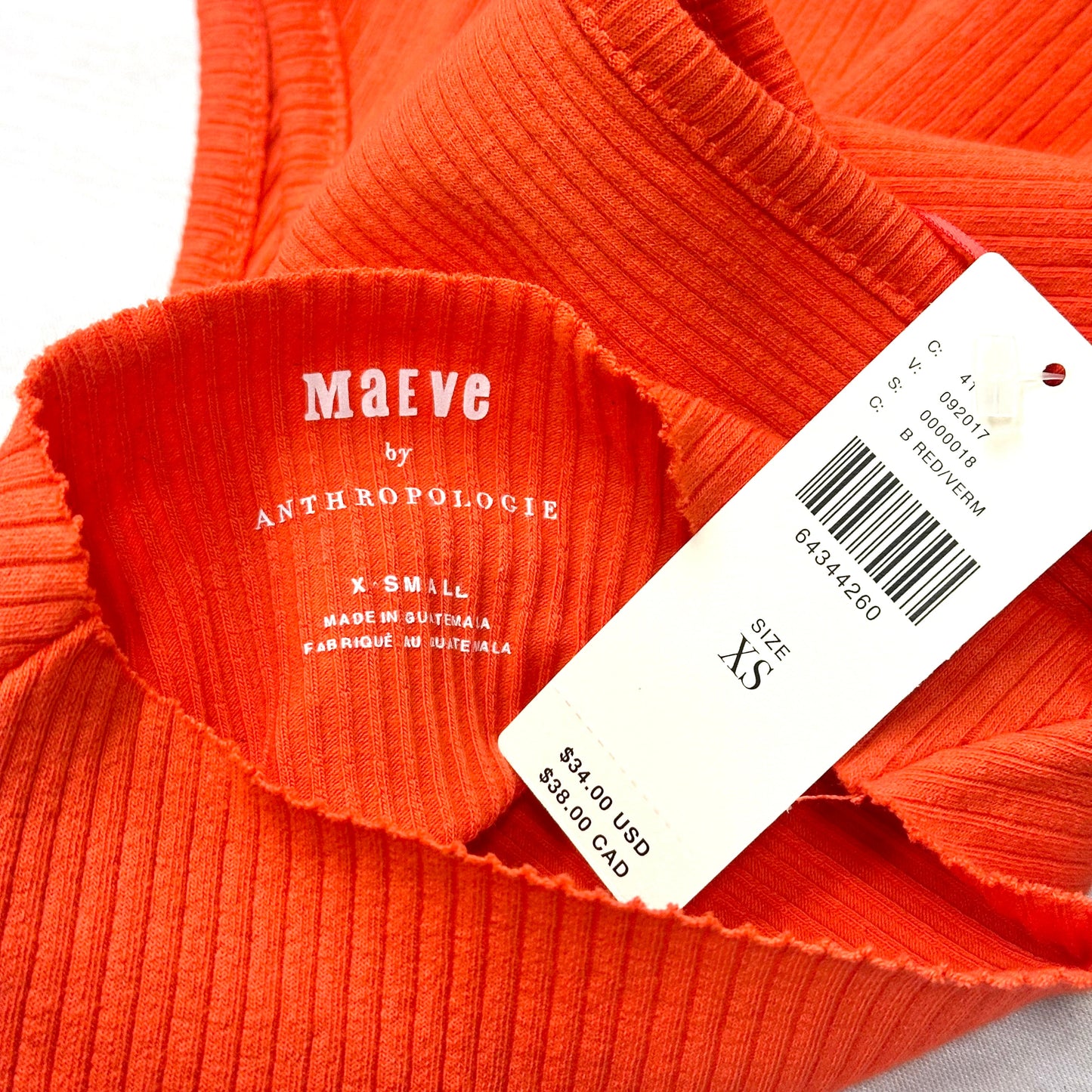 Tank Top By Maeve In Orange, Size: Xs