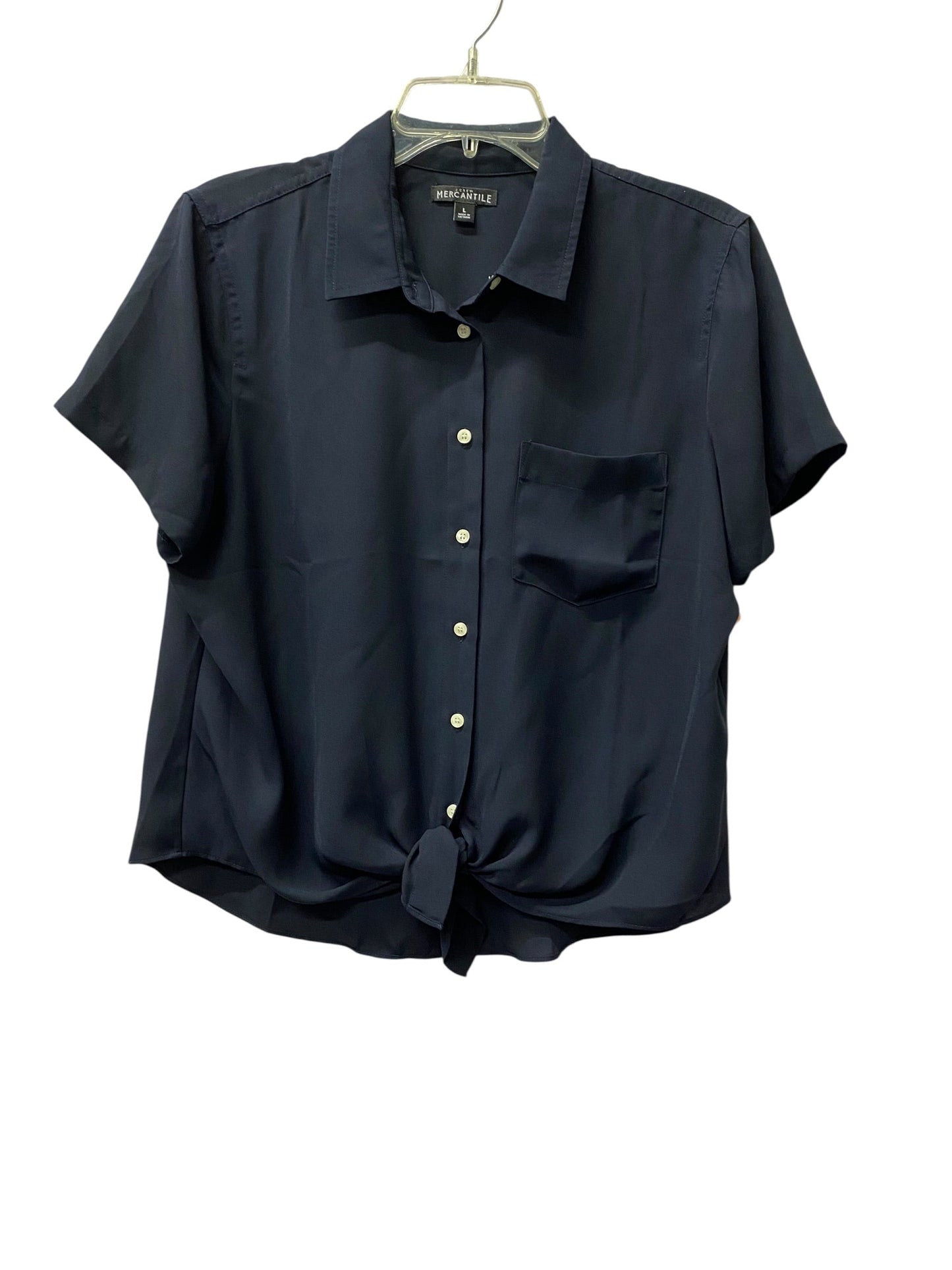 Blouse Ss By J. Crew In Blue, Size:L