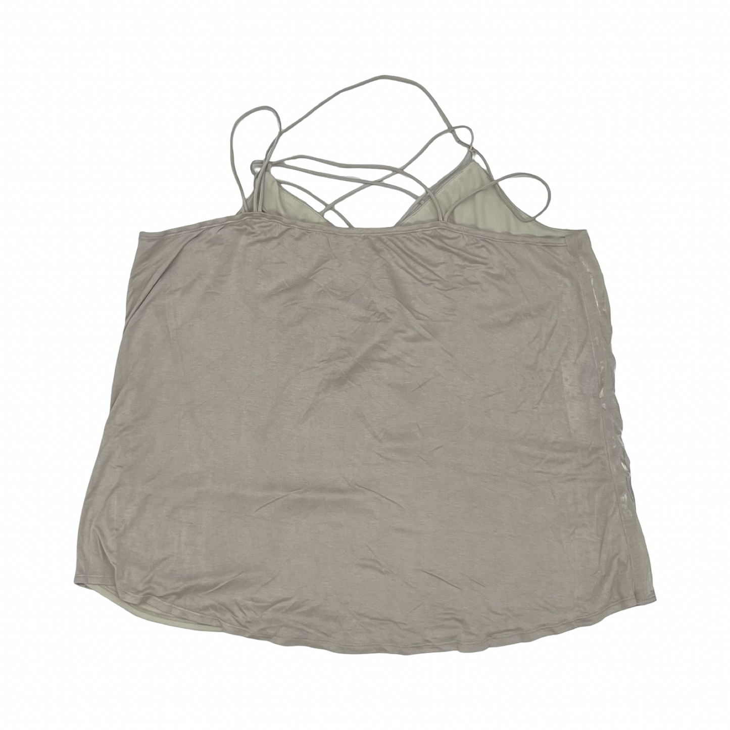 Blouse Sleeveless By Maurices In Tan, Size:2X