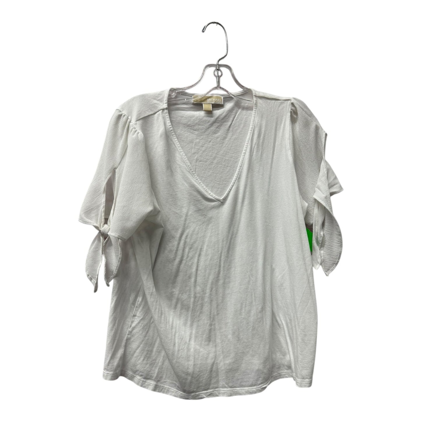 Top Ss By Michael By Michael Kors In White, Size:L