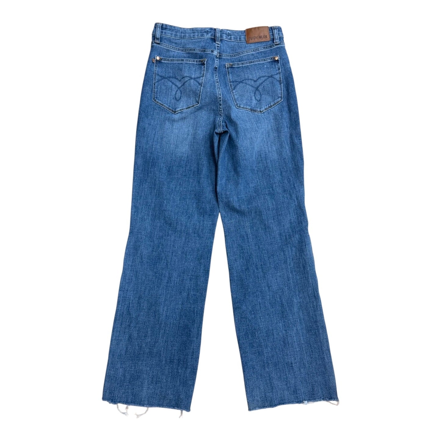 Jeans Wide Leg By Judy Blue In Blue Denim, Size:8