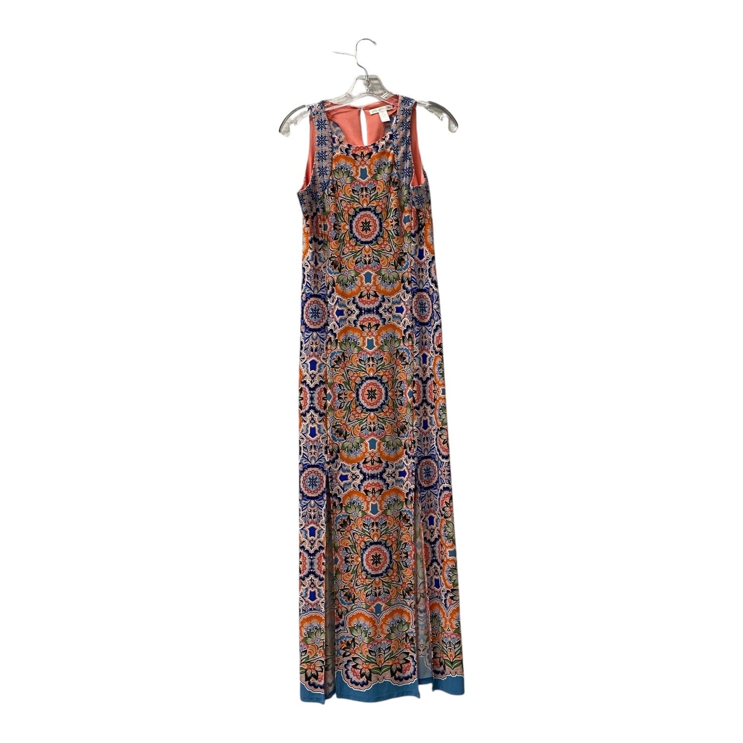 Dress Casual Maxi By London Times In Blue & Pink, Size:S