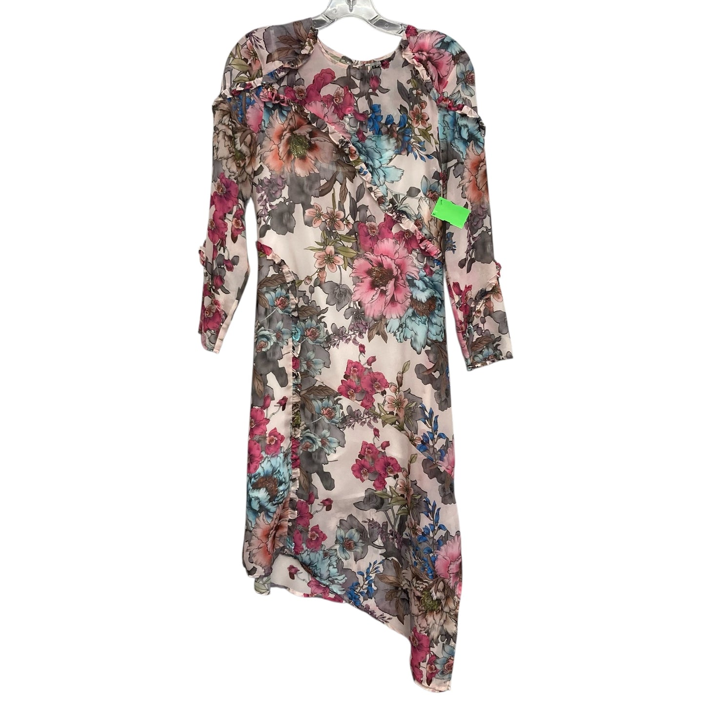 Dress Work By Top Shop In Floral Print, Size:M