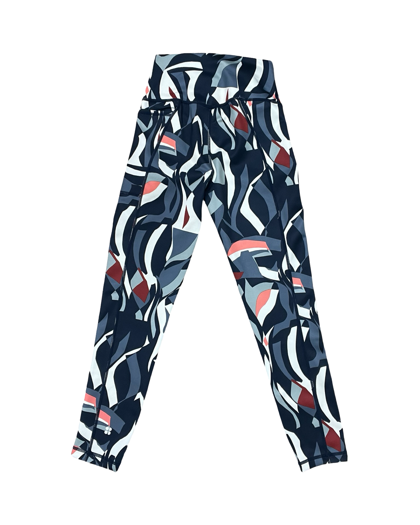 Athletic Leggings By Sweaty Betty In Blue & White, Size:Xs
