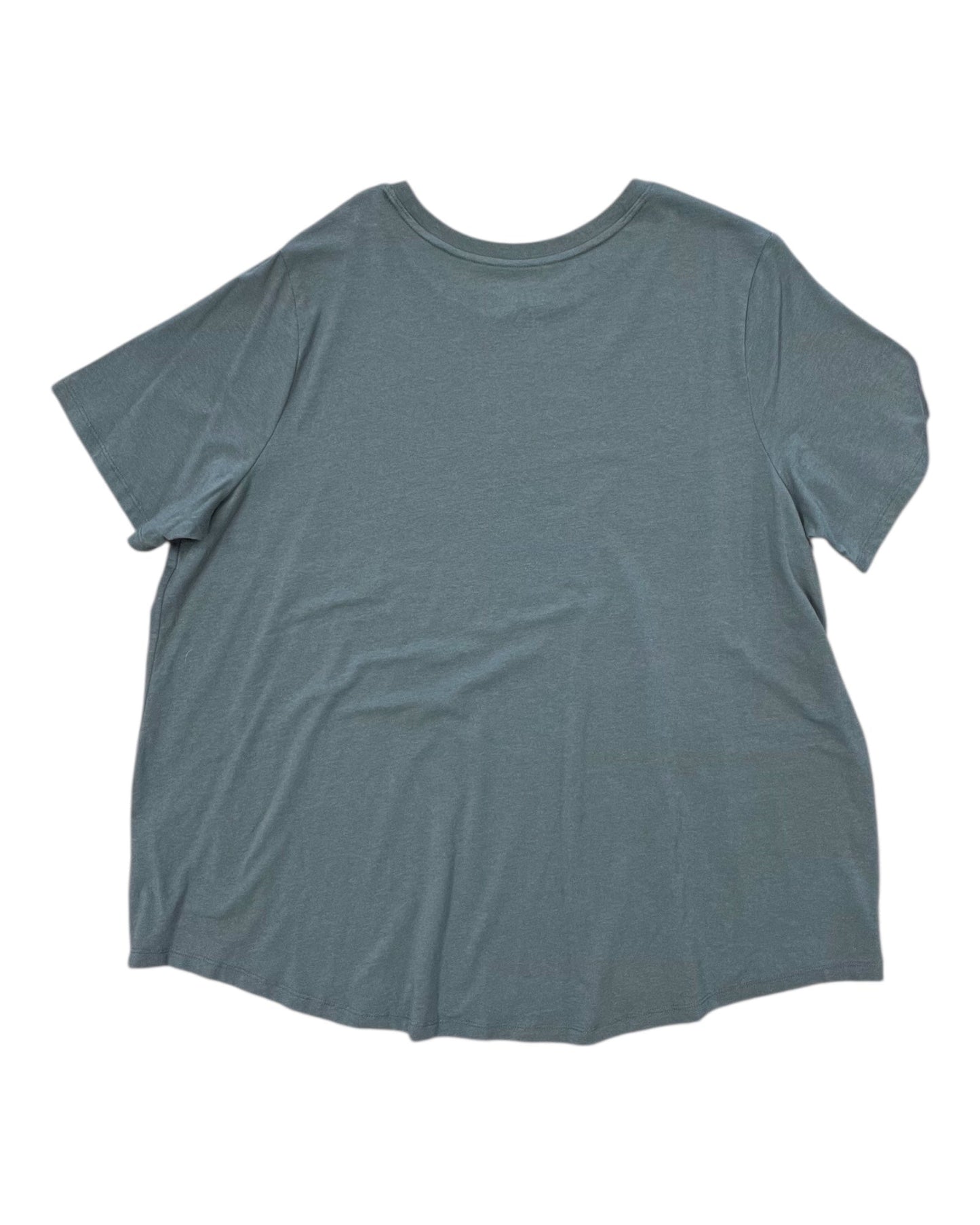 Top Ss Basic By Terra & Sky In Green, Size:2X