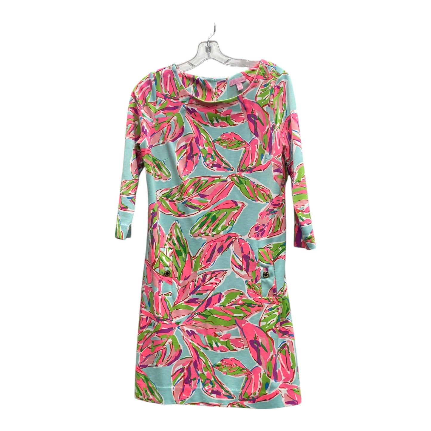 Dress Designer By Lilly Pulitzer In Blue & Pink, Size:M