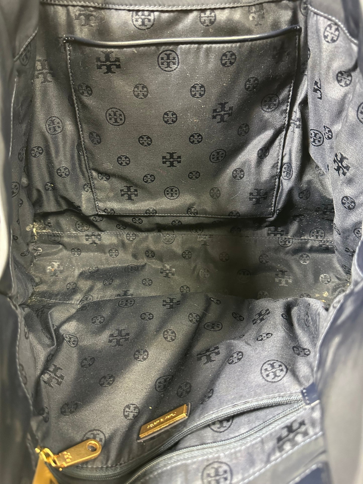 Tote Designer By Tory Burch In Navy, Size:Large