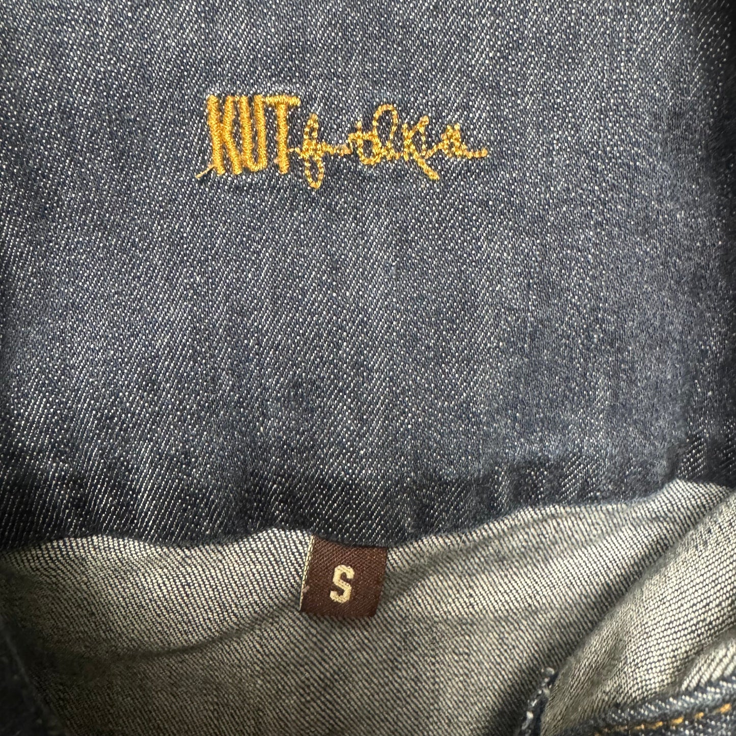 Jacket Denim By Kut In Blue Denim, Size: S