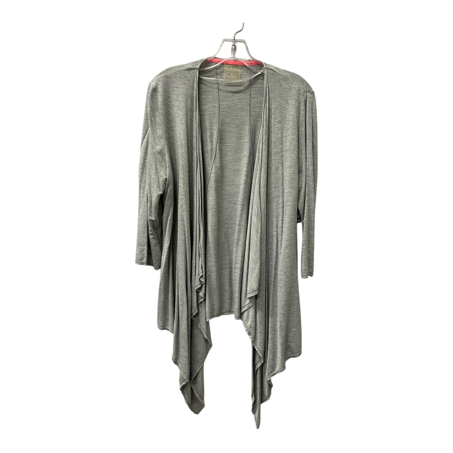 Cardigan By Calvin Klein In Grey, Size:Xl