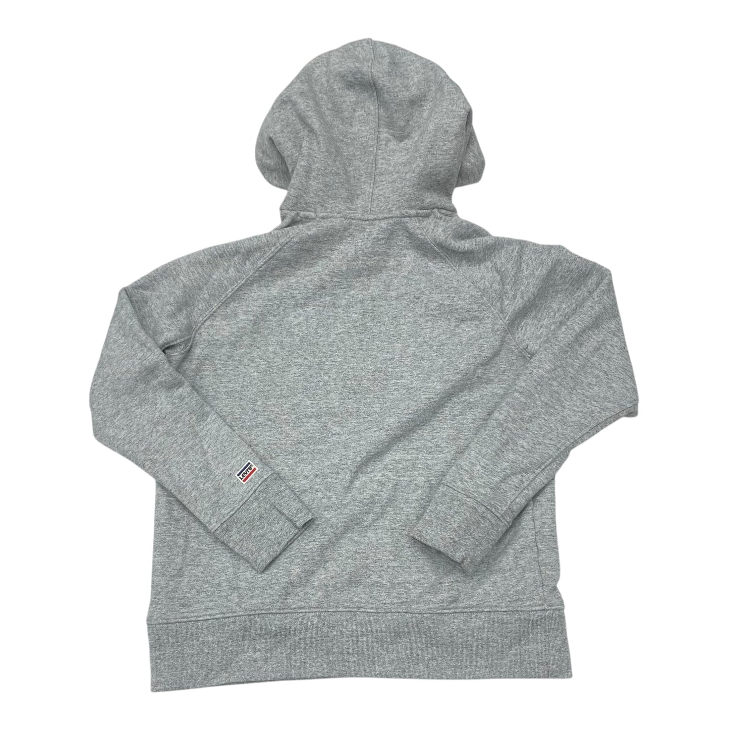 Athletic Top Ls Hoodie By Levis In Grey, Size:S