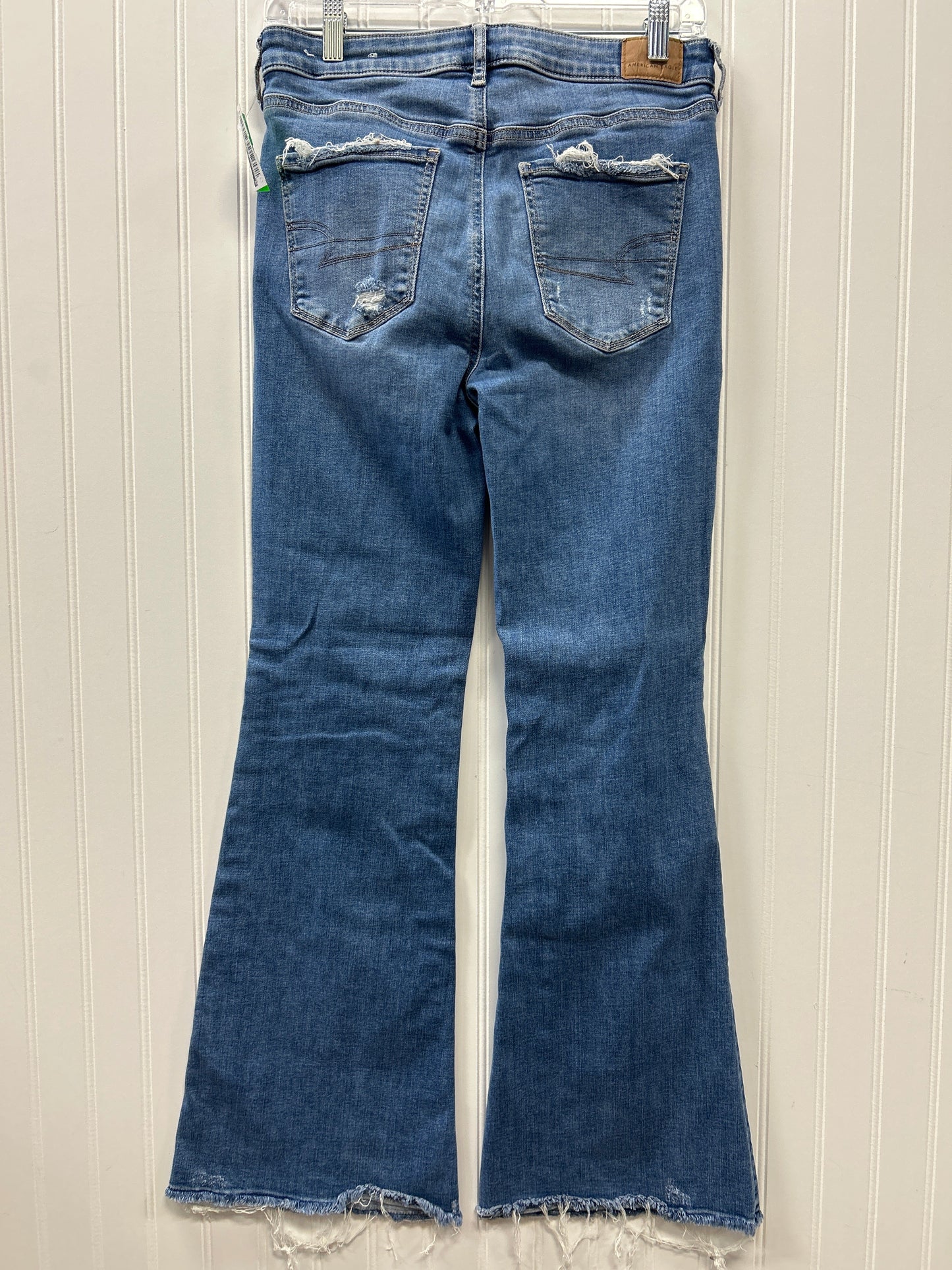 Jeans Flared By American Eagle In Blue Denim, Size:6