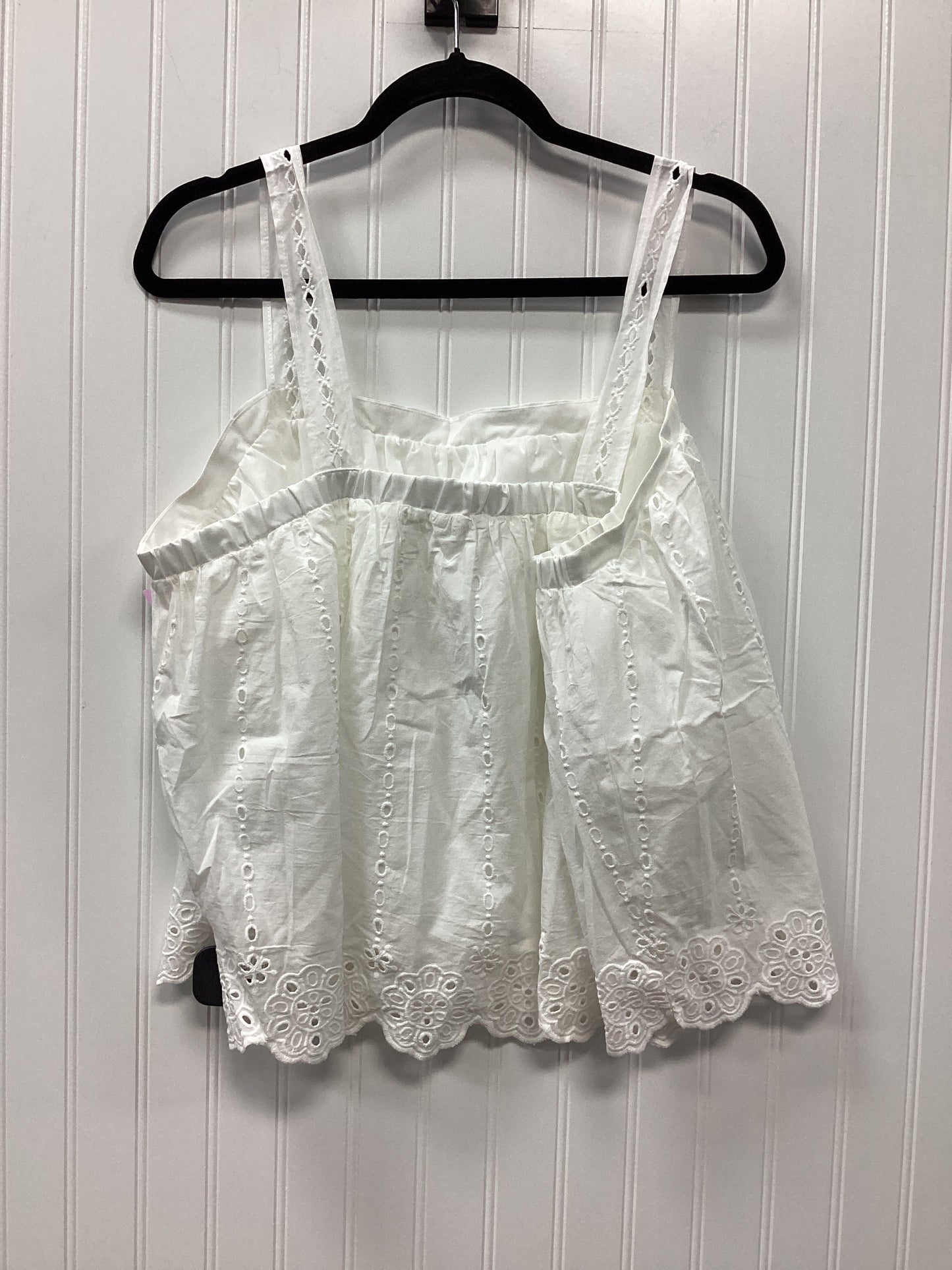 Top Sleeveless By Maurices In White, Size:2X