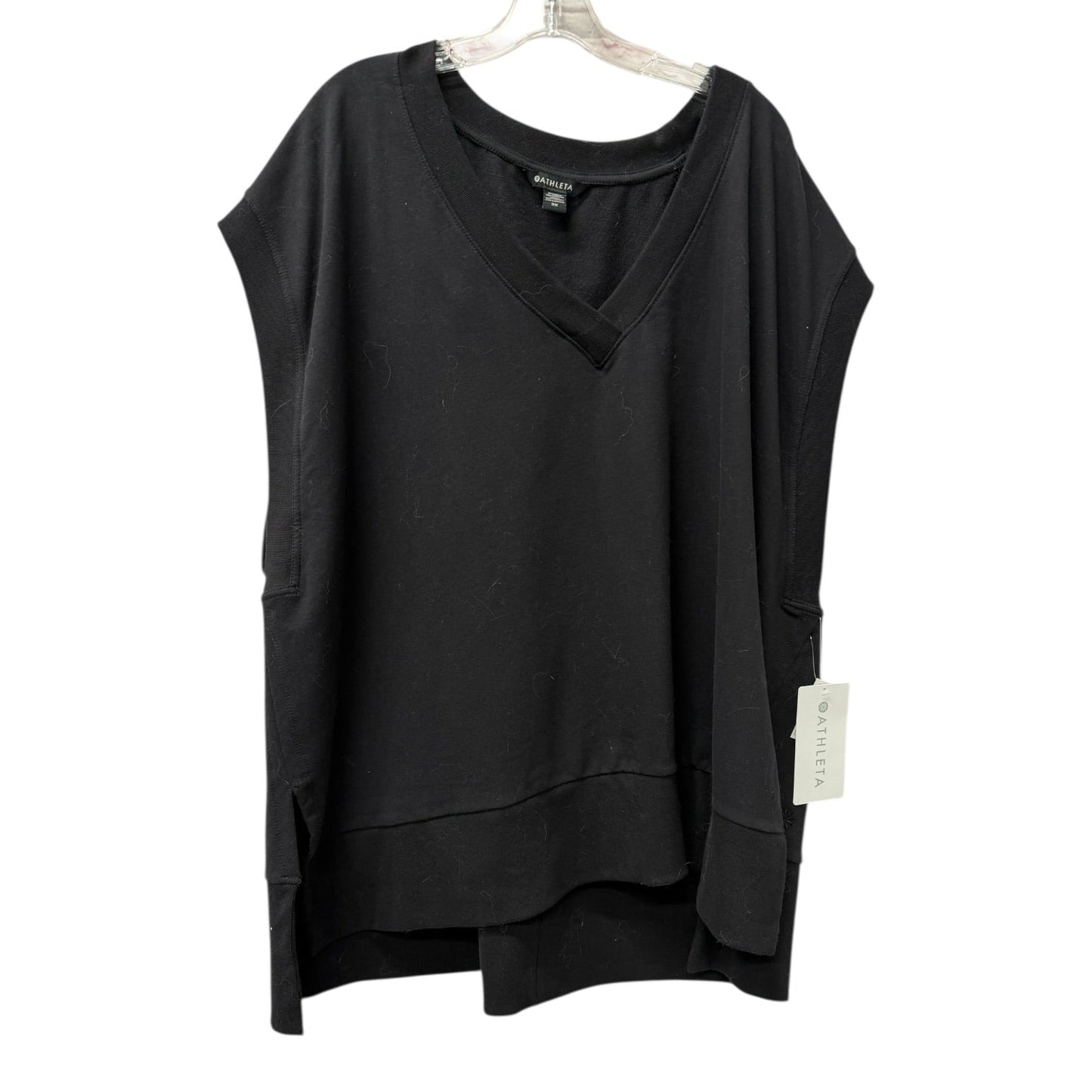 Athletic Top Ss By Athleta In Black, Size:3X
