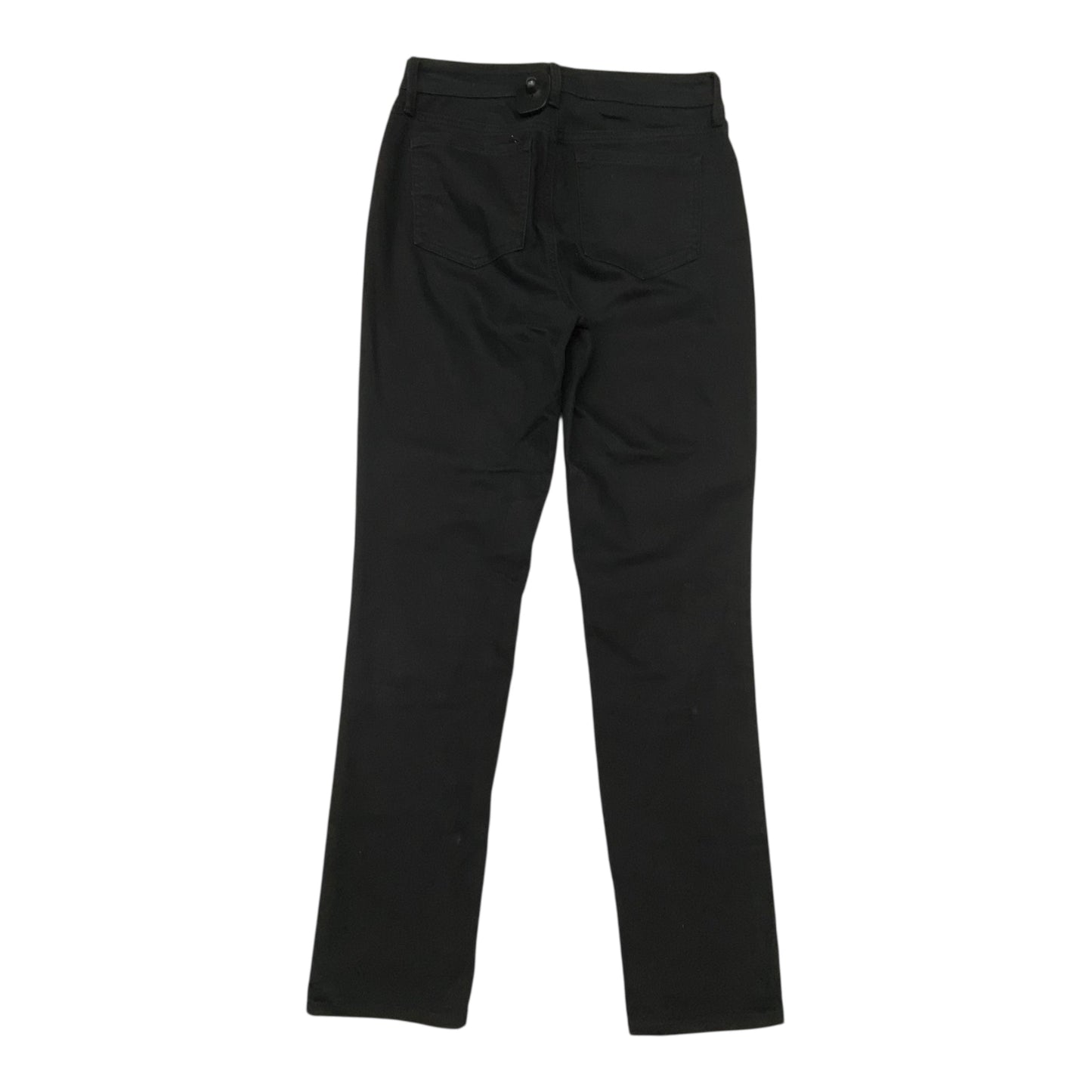 Jeans Straight By Not Your Daughters Jeans In Black Denim, Size:0