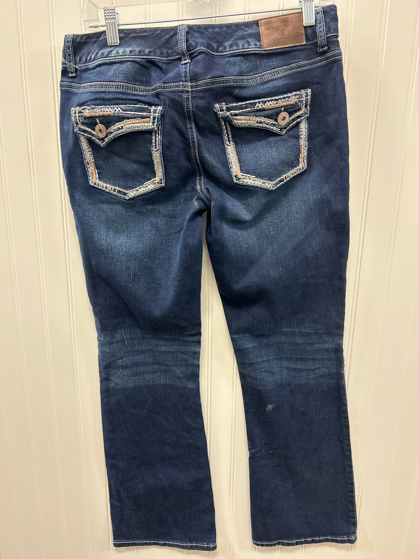 Jeans Flared By Maurices In Blue Denim, Size:10